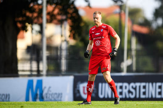 Halmstads målvakt Malkolm Nilsson Säfqvist