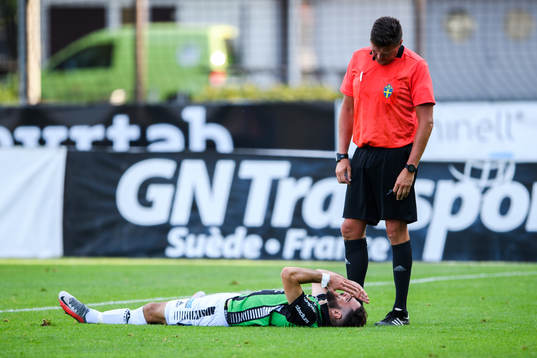 GAIS Mervan Celik har ont