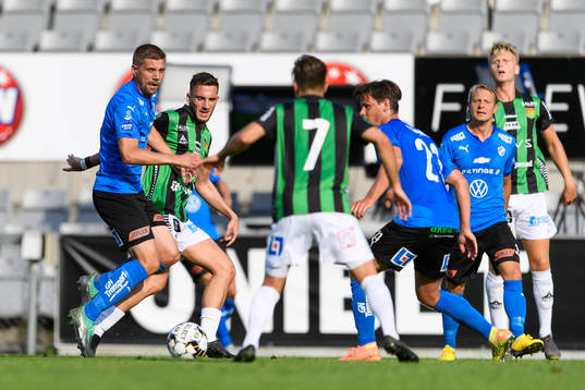 Halmstads Mikael Boman och GAIS Haris Cirak