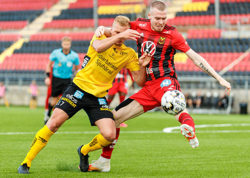 Elfsborgs Per Frick och Östersunds Thomas Isherwood