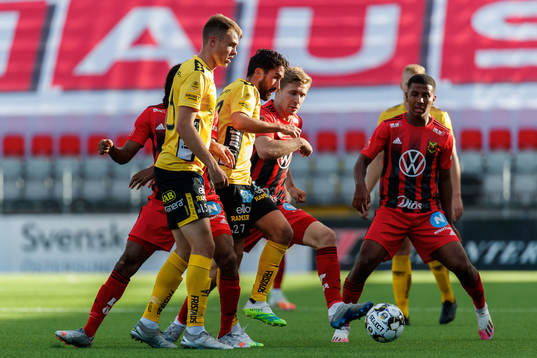 Elfsborgs Frederik Holst och Östersunds Ludvig Fritzson