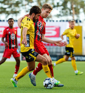 Elfsborgs Frederik Holst och Östersunds Ludvig Fritzson