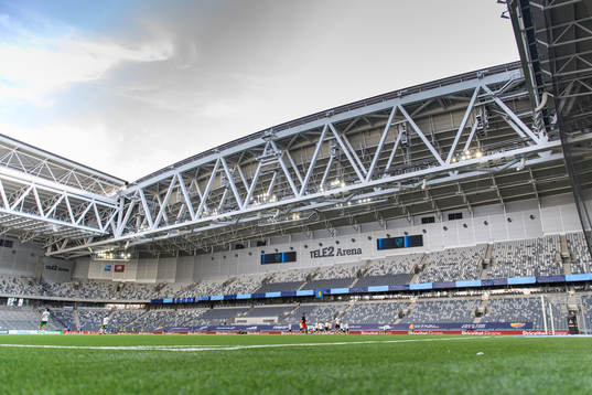 Vy över Tele2 Arena