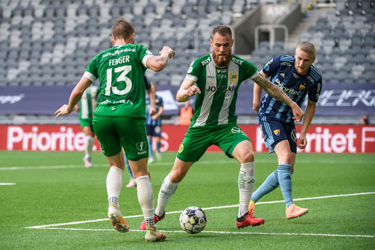 Hammarbys David Fällman mot Djurgårdens Kalle Holmberg