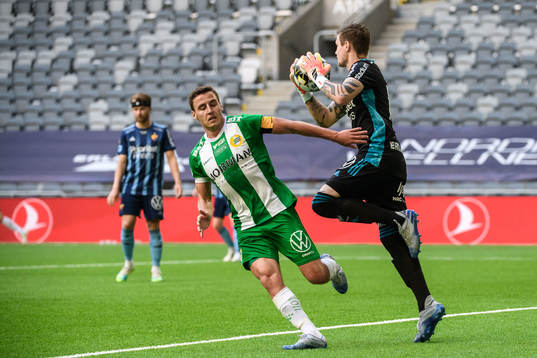 Djurgårdens målvakt Per Kristian Bråtveit och Hammarbys