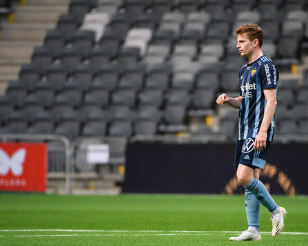 Djurgårdens Elliot Käck deppar