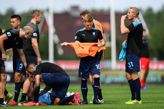 Malmö FFs Anders Christiansen och Franz Brorsson