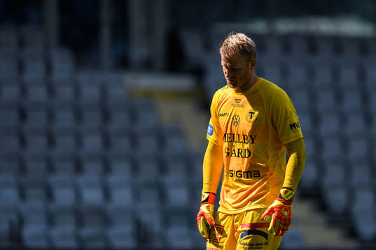 Trelleborgs målvakt Hampus Nilsson deppar