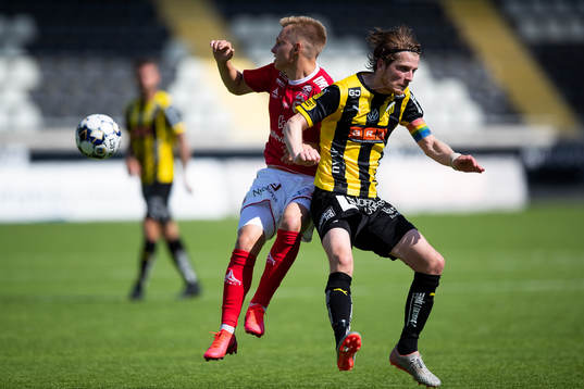 Kalmars Sebastian Ring och Häckens Erik Friberg