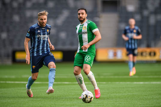 Djurgårdens Jonathan Ring och Hammarbys Abdul Khalili