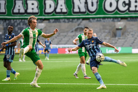 Hammarbys Kalle Björklund och Djurgårdens Jonathan