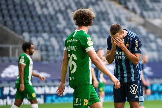 Djurgårdens Emir Kujovic deppar