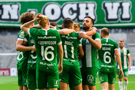 Hammarbys Abdul Khalili  jublar med Imad Khalili
