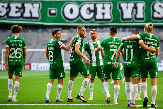 Hammarbys Jeppe Andersen, David Fällman och Mads Fenger