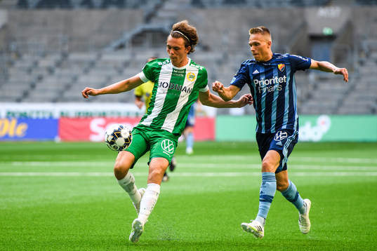 Hammarbys Kalle Björklund och Djurgårdens Jonathan