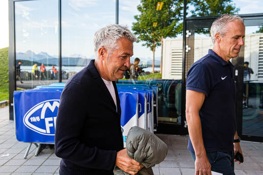 Kåre Ingebrigtsen, head coach of Brann, and Rune Soltvedt,