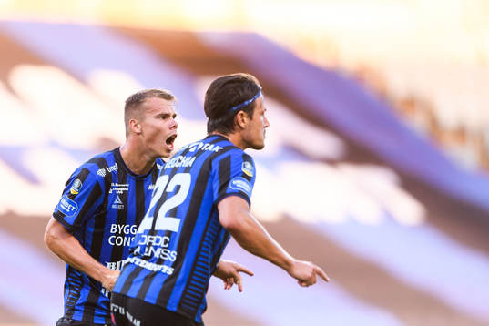Sirius Elias Andersson jublar med Stefano Vecchia