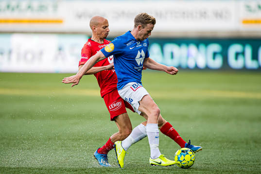 Ruben Kristiansen of Brann and Erling Knudtzon of Molde