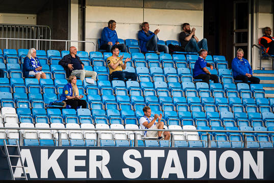 Spectators in the stands