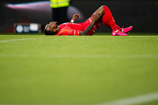Karamoko Daouda Bamba of Brann reacts