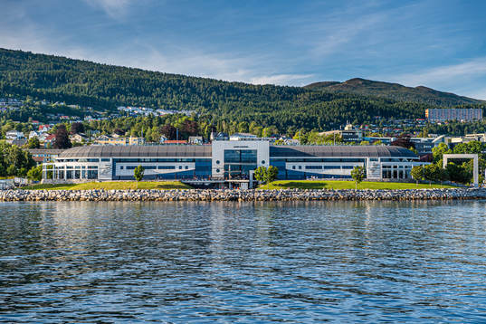 Exterior view of of Aker Stadion