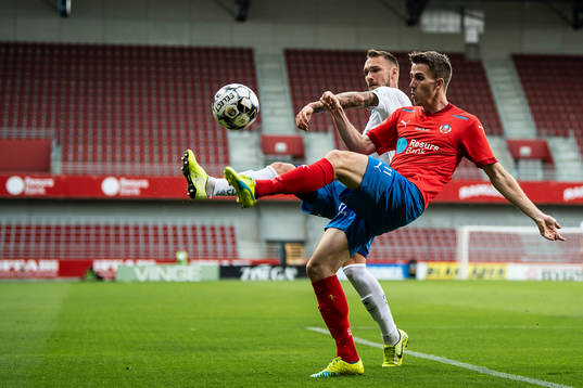 Helsingborgs Adam Eriksson och Linus Wahlqvist