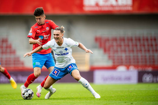 Helsingborgs Armin Gigovic och IFK Norrköpings Jonathan