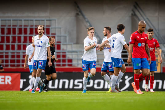 IFK Norrköpings Isak Bergmann Jóhannesson jublar
