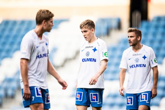 IFK Norrköpings Isak Bergmann Jóhannesson deppar