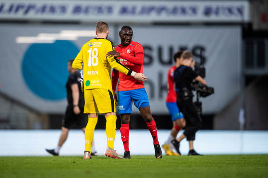 Helsingborgs Helsingborgs målvakt Alexander Nilsson och