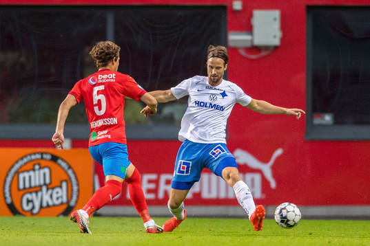 Helsingborgs Brandur Hendriksson och IFK Norrköpings Linus