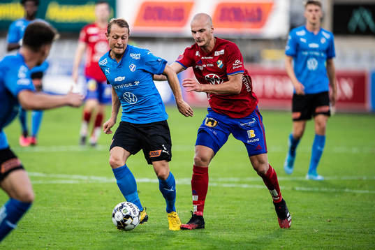 Halmstads Joel Allansson och Östers Jonathan Drott