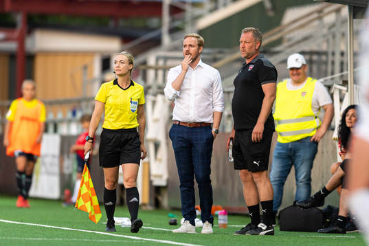 Rosengårds tränare Jonas Eidevall och assisterande