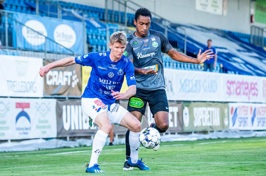 Trelleborgs Fritiof Björkén mot Västerås Brian Span