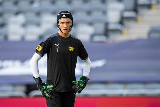 Mjällbys målvakt Noel Törnqvist