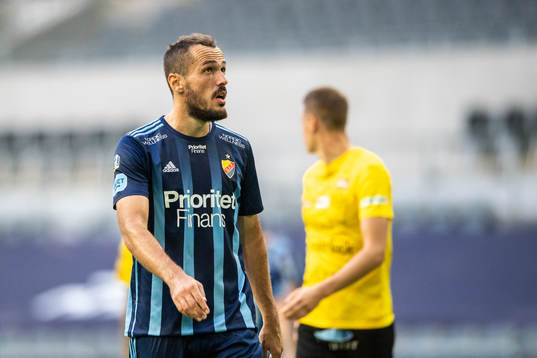 Djurgårdens Emir Kujovic deppar