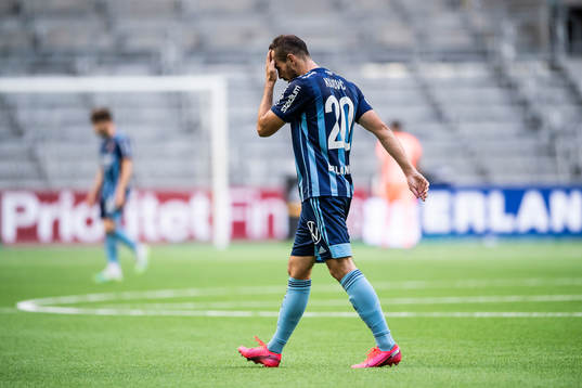 Djurgårdens Emir Kujovic deppar