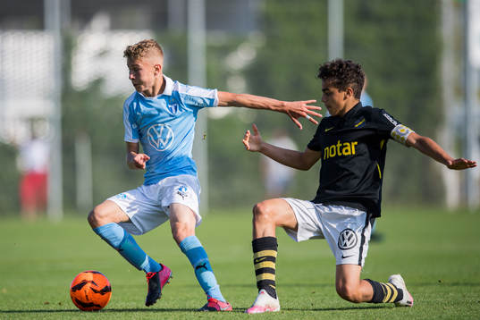 Malmö FFs Hugo Bolin och AIKs Yasin Ayari