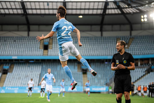 Malmö FFs Adi Nalic jublar