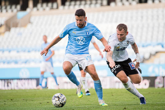 Malmö FFs Erdal Rakip och Örebros Andreas Skovgaard