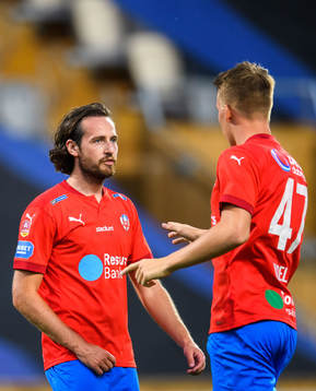 Helsingborgs Mix Diskerud och Casper Widell i samtal