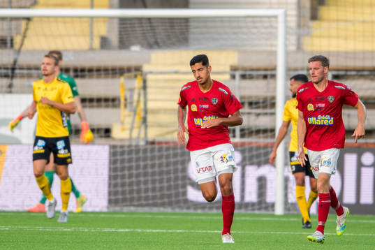 Falkenbergs Karl Söderström och Mohammad Ahmadi