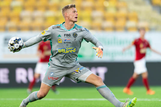 Falkenbergs målvakt Johan Brattberg