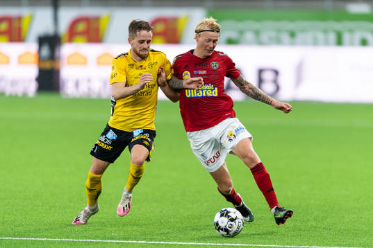 Elfsborgs Rasmus Alm och Falkenbergs Jacob Ericsson