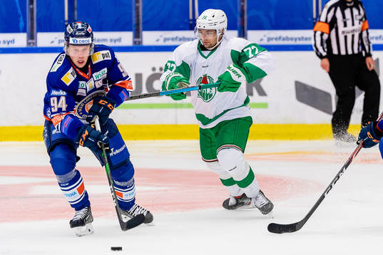 Växjös Joel Persson och Rögles Daniel Zaar