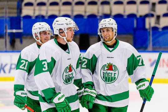 Rögles Niklas Hansson och Daniel Zaar jublar