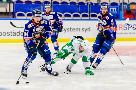 Växjös Joel Persson, Rögles Simon Ryfors och Växjös