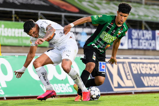 Häckens Ahmed Yasin och Varbergs Luke Le Roux