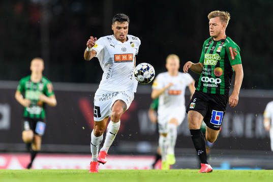 Häckens Ahmed Yasin och Varbergs Albin Winbo