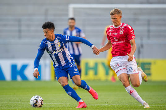 IFK Göteborgs Tobias Sana och Kalmars Svante Ingelsson